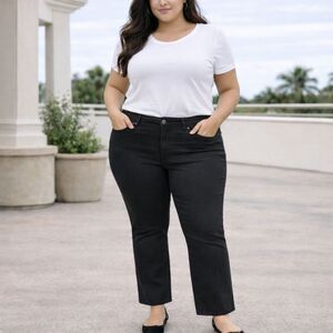 Talbots Heritage Black Ankle Jeans Women’s 18W New With Tags Classic Stretch